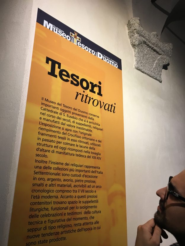 museo del tesoro del duomo di vercelli servizio civile