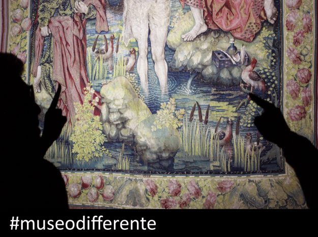 Arazzo con Battestimo di Cristo